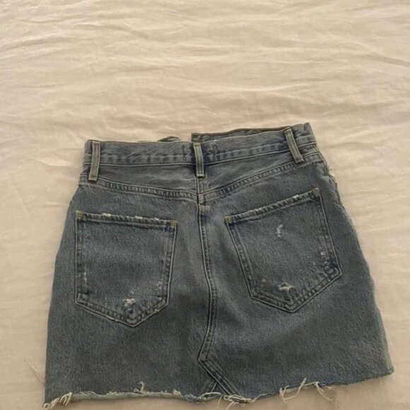 Agolde Hi Rise Quinn Miniskirt Size 23 - Picture 2 of 4
